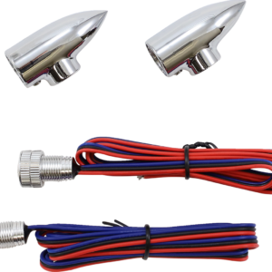 LightningBullet - Marker LIghts - Amber - Chrome