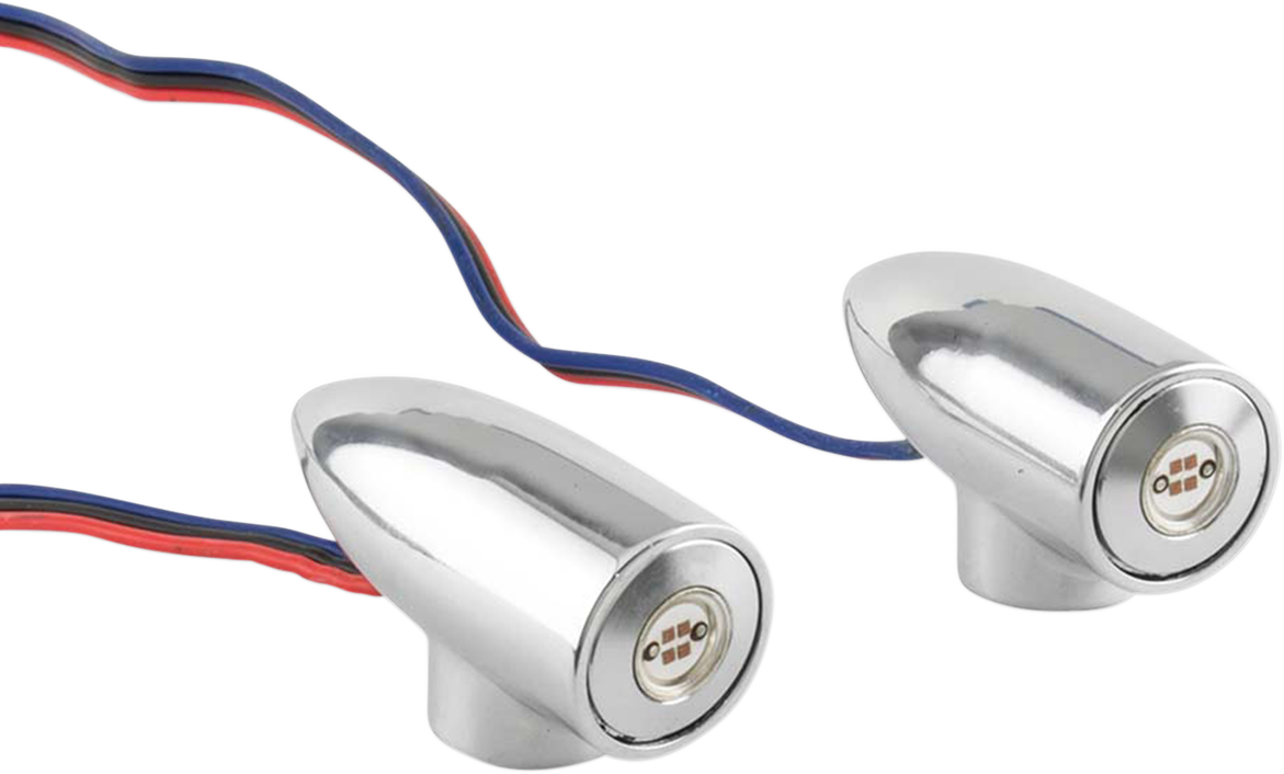 LightningBullet - Marker LIghts - Amber/White - Chrome - Image 2