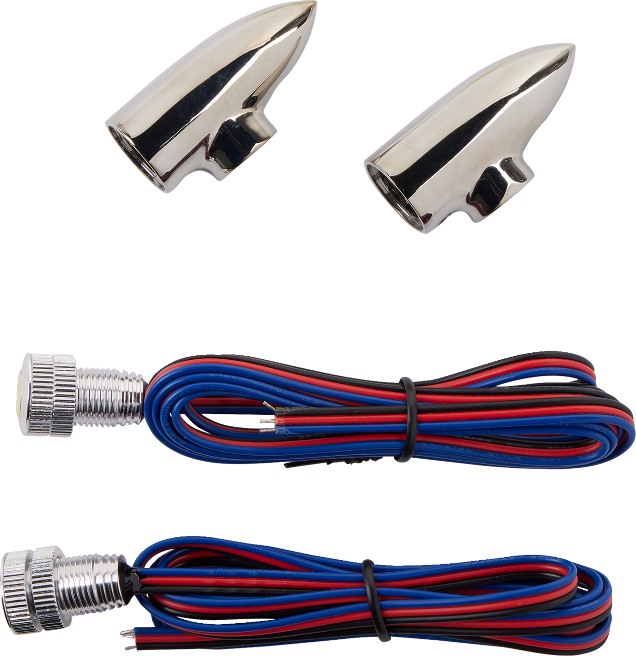 LightningBullet - Marker LIghts - Amber/White - Chrome