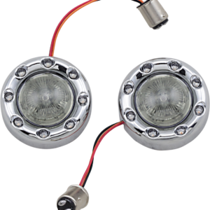 Bullet Turn Signal 1157 - Chrome - Smoke Lens