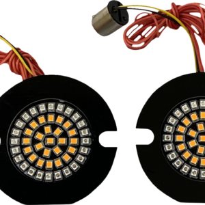 Flat Rear Turn Signal 1156 - Amber Lens