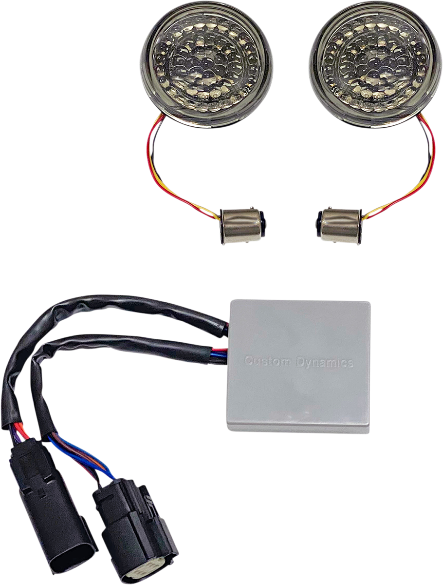 Solid Amber Turn, Red Run/Brake w/ Brake Strobe for Touring - Image 2