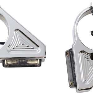 Turn Signal - 41 mm - Amber - Chrome