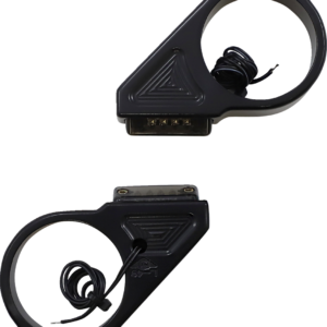 Turn Signal - 49 mm - Amber - Black