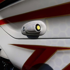 Run/Turn Signal - Amber/White - Black - Road Glide