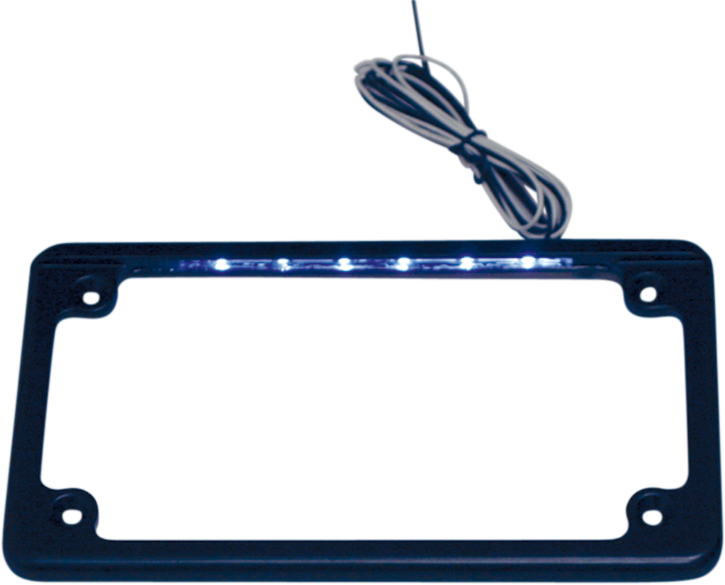 LED License Plate Frame - Black