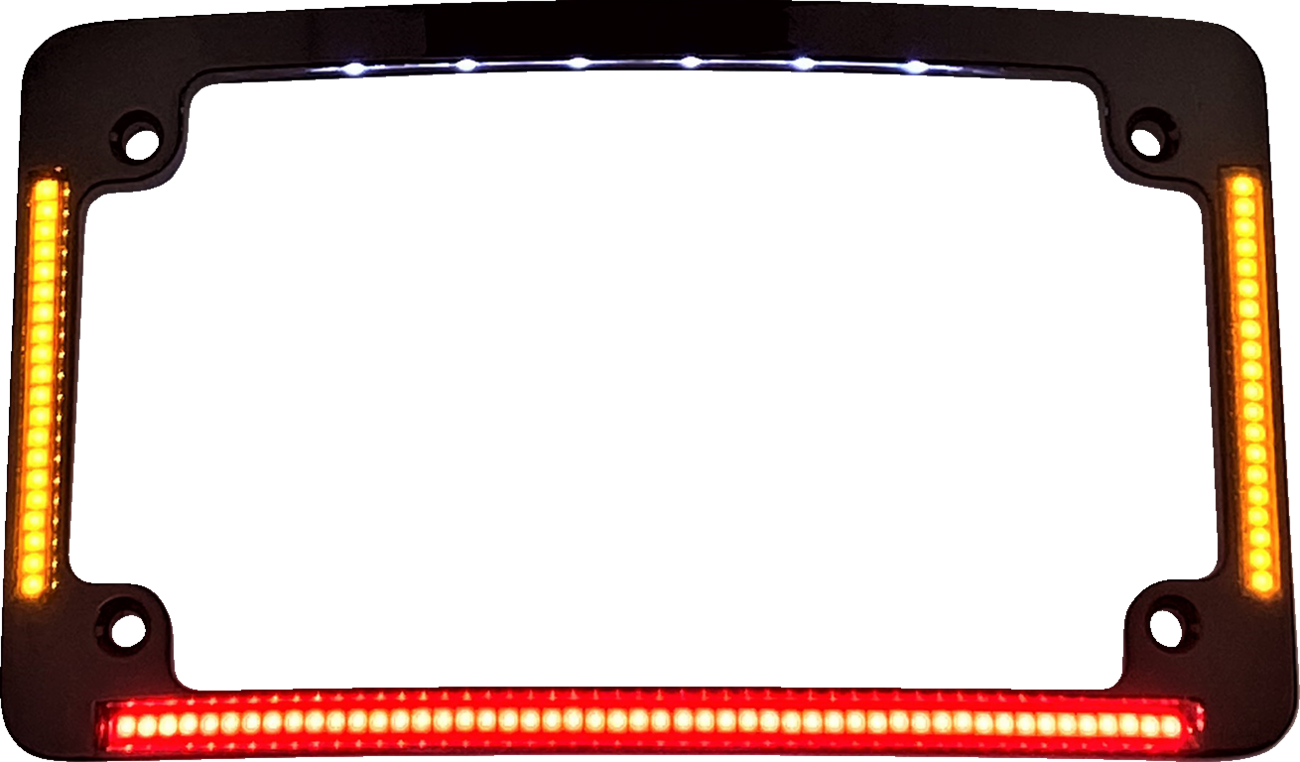 License Plate Frame - Radius - Black