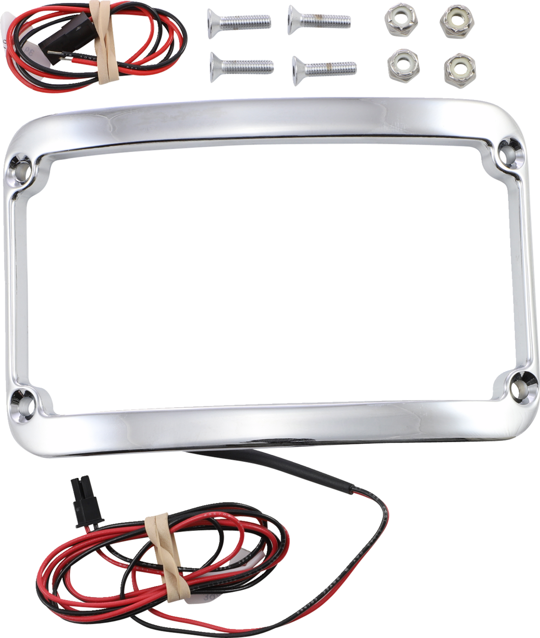 License Plate Frame - Lighted - Chrome - Image 2