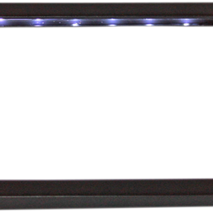 License Plate Frame with LED - Flat - Black