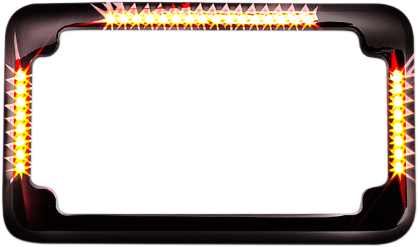 License Plate Frame - Flat - Black