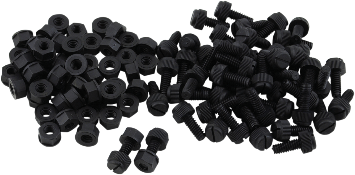 Nylon License Plate Fastener Kit - 50PK