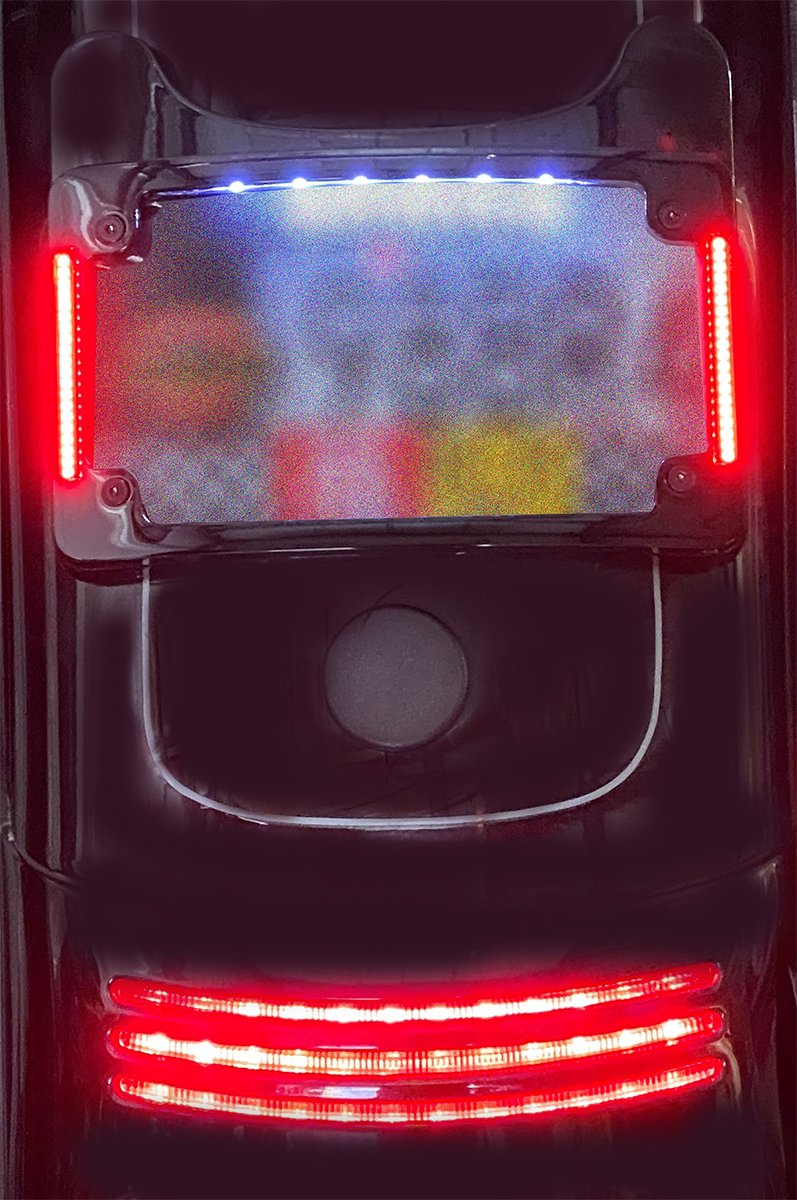 Curved License Plate Frame - Black - Image 3