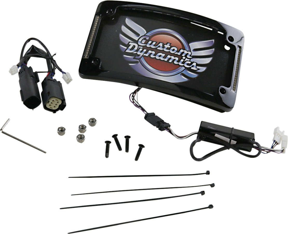 Curved License Plate Frame - Black - Image 4