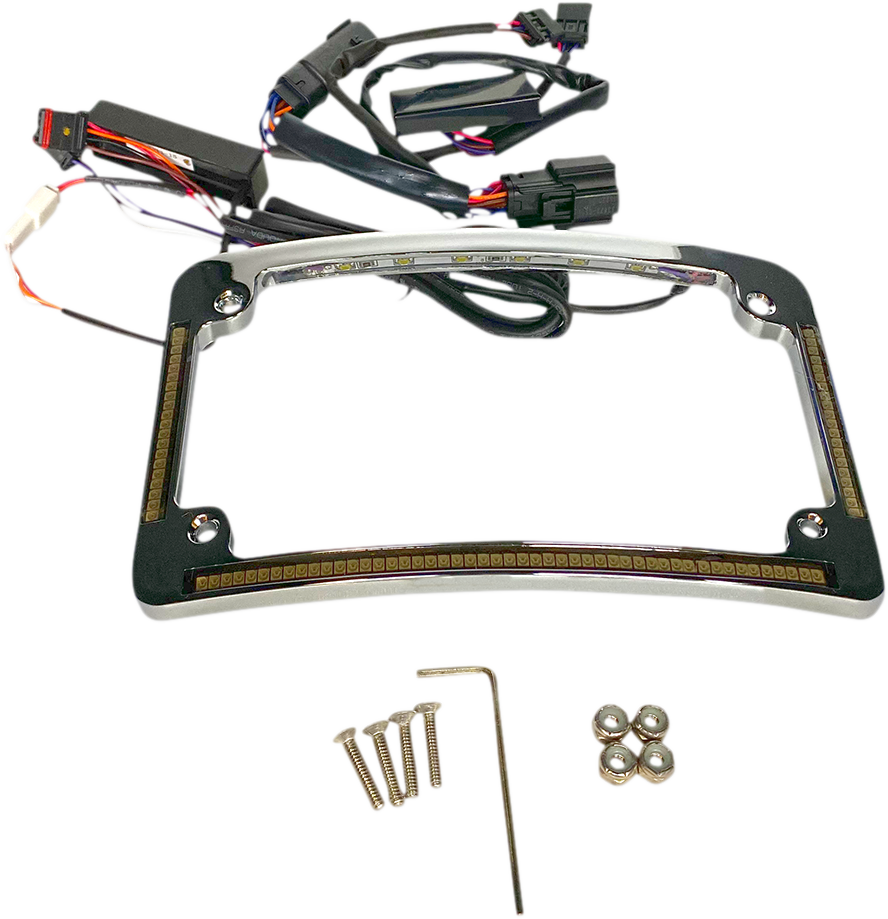 All in One License Plate Frame - Chrome - Image 2