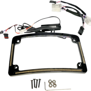 All in One License Plate Frame - Black