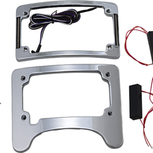 Turn Signal Eliminator/Illuminated Tri-Frame - Chrome
