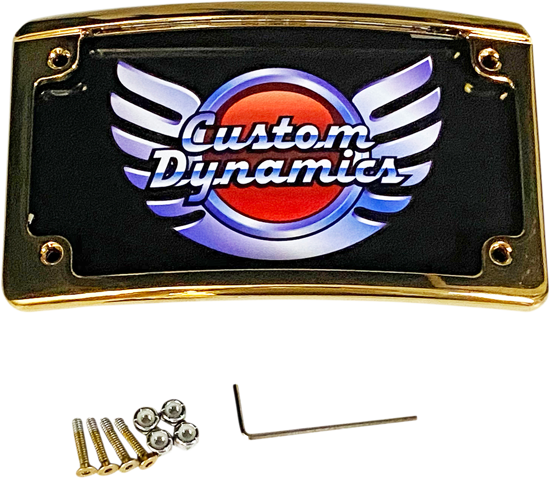LED License Plate Frame - Gold