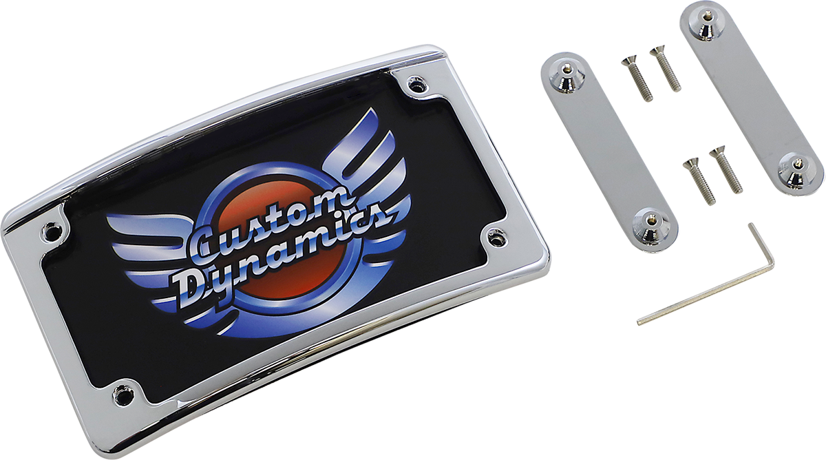 LED License Plate Frame - CVO - Chrome