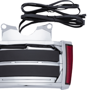 License Plate Frame - Chrome - Red