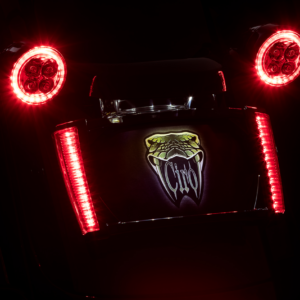 License Plate Frame - Black - Red