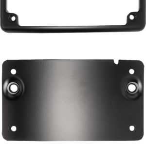 License Plate Kit - Curved - Black