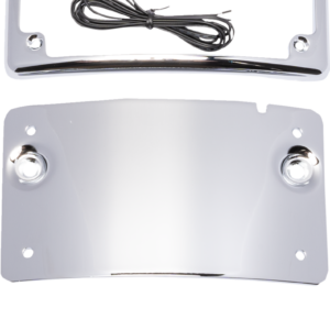 License Plate Kit - Curved - Chrome
