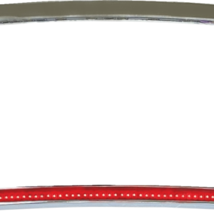 License Plate Frame - Red/White LED - Chrome