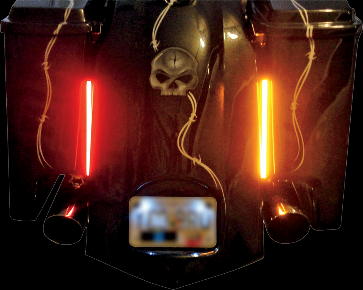 Plasma Rod - 8" - Red/Amber