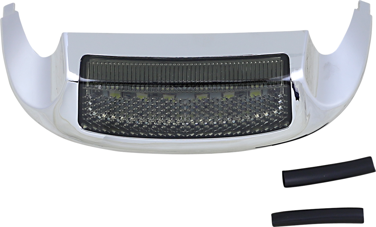 LED Front Fender Tip - White LED/Smoke Lens - Chrome - Image 2