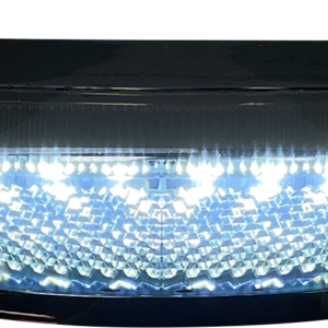 LED Front Fender Tip - White LED/Clear Lens - Black