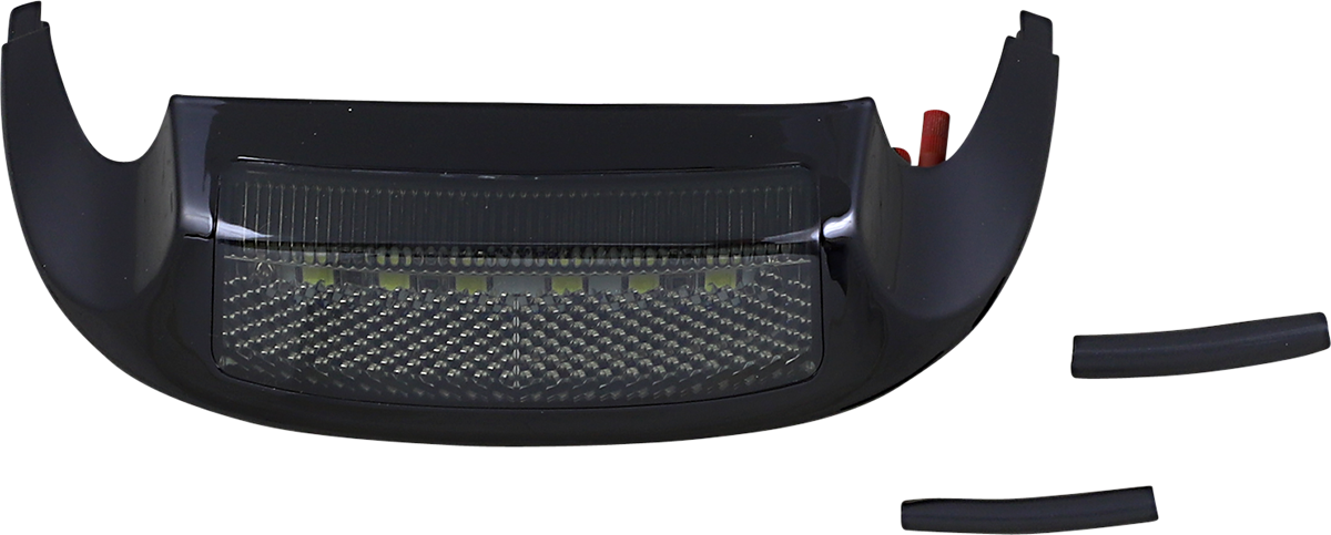 LED Front Fender Tip - White LED/Smoke Lens - Black