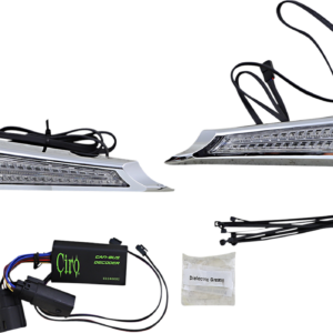 Filler Panel Light - Clear Lens - Red/Amber LEDs - Chrome