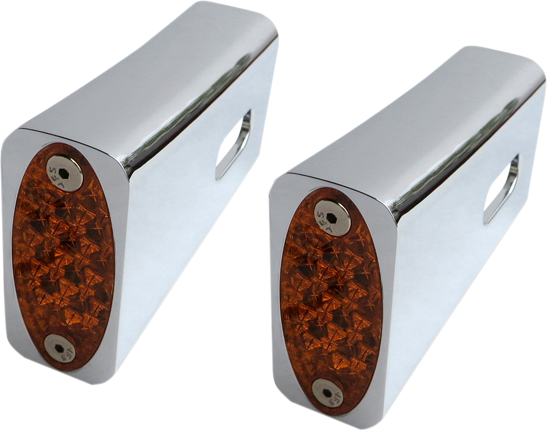 Strut LED Marker Light - Chrome/Amber