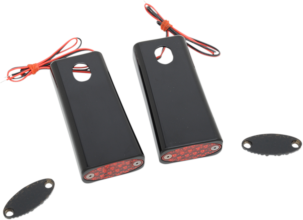 Strut LED Marker Light - Black/Red