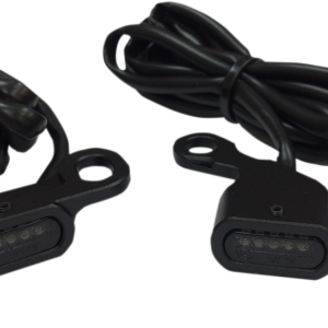LED Handlebar Marker Lights - Black/Smoke
