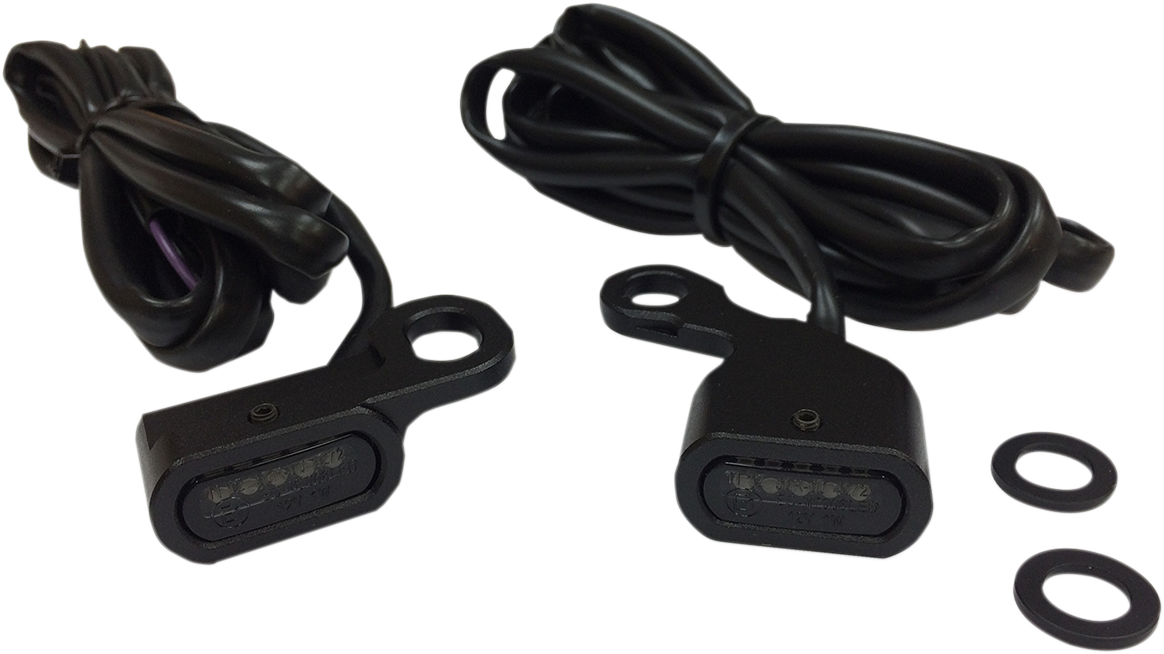 LED Handlebar Marker Lights - Black/Smoke