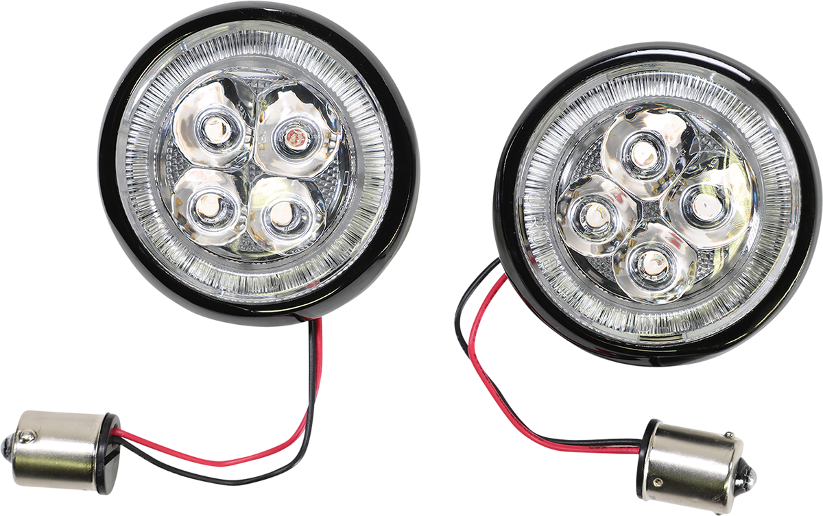 Turn Signal Insert - Red LED - Black - Image 2