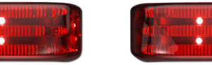 Saddlebag Lights - BCM - Chrome/Red