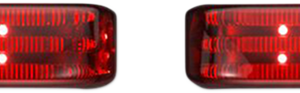 Saddlebag Lights - SS6 - Chrome/Red