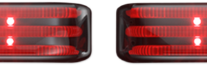 Saddlebag Lights - SS6 - Chrome/Smoke