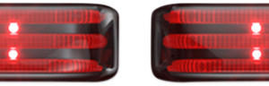 Saddlebag Lights - SS8 - Black/Smoke