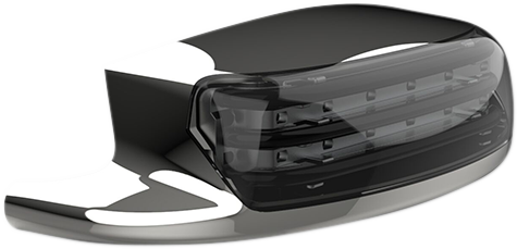 Fender Tip Light - Smoke Lens - Chrome - Image 2