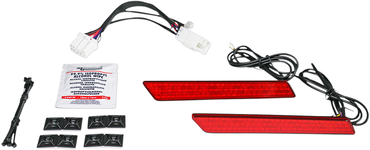 Saddlebag Latch Lights - '97-'13 - Red