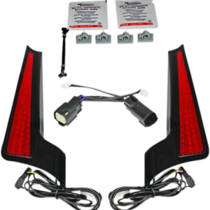 Fascia LED Light Panels - Black/Red