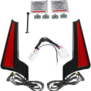 Fascia LED Light Panels - Black/Red