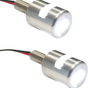 Three-Beam License Plate Bolt Lights - White