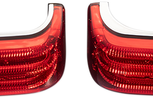 Saddlebag LED Lights - Sequential - Chrome/Red
