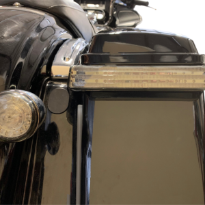 Saddlebag LED Lights - Sequential - Chrome/Smoke