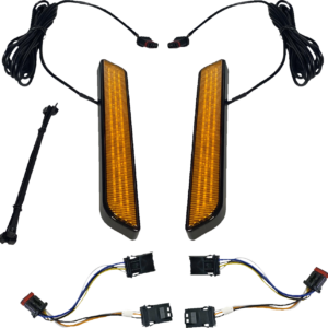 LED Fork Light - Amber - Black