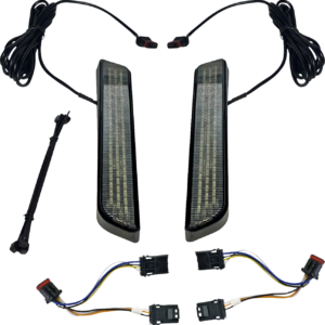LED Fork Light - Smoke - Black